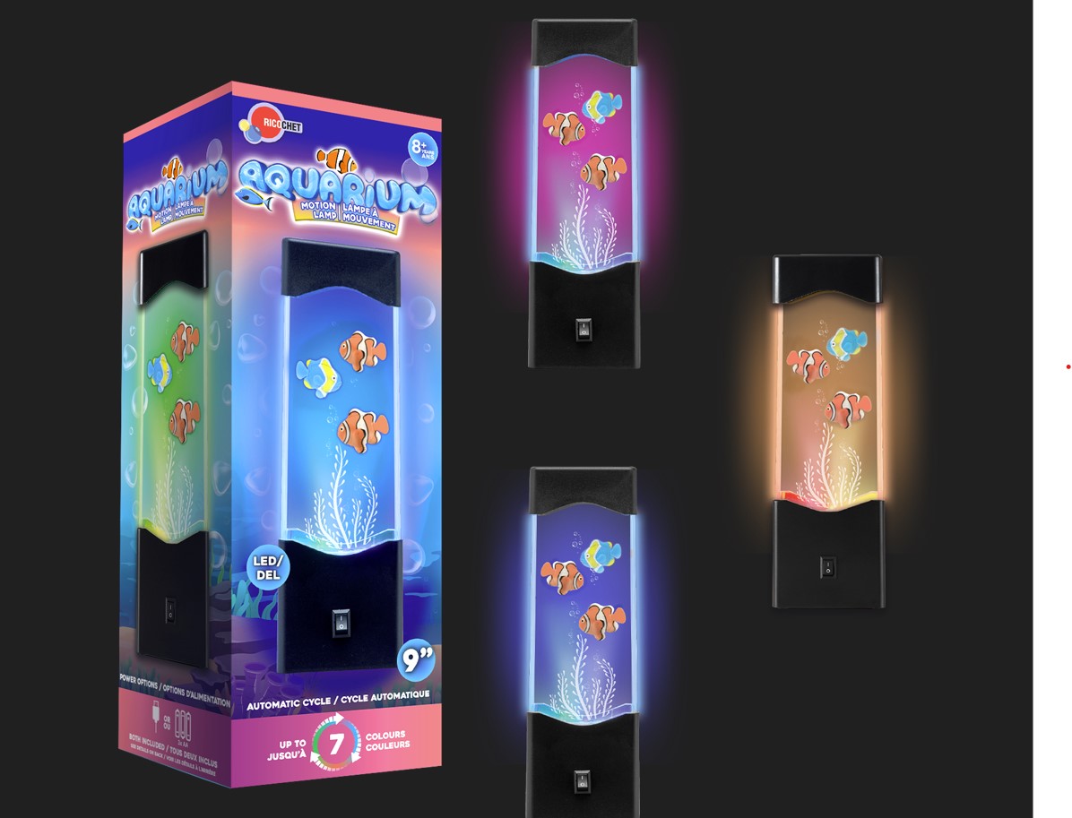 AQUARIUM LAMP WITH CLOWNFISH