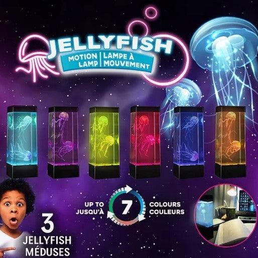 LAMPE À MOUVEMENT MÉDUSE 9" ASST (JELLY FISH)