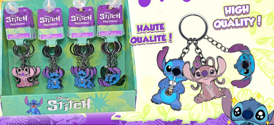 PORTE-CLÉS EN MÉTAL STITCH