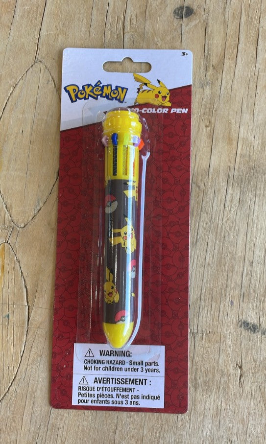STYLO 10 COULEURS POKÉMON PIKACHU