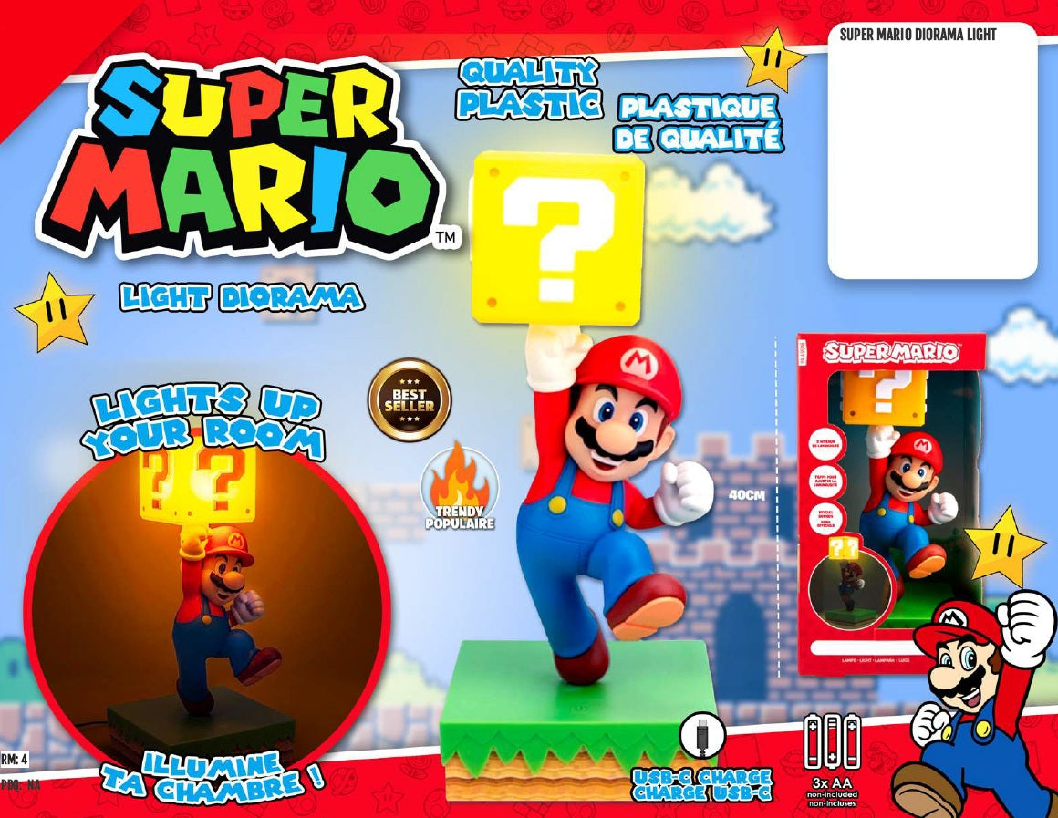 SUPER MARIO - LAMPE DIORAMA MARIO