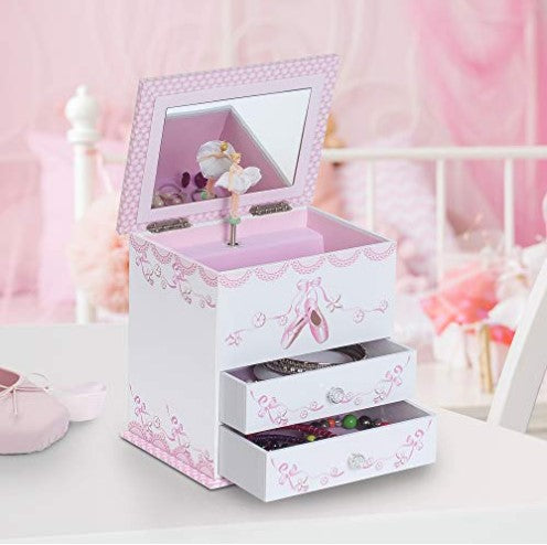 BALLERINA MUSICAL JEWELLERY BOX - ANGEL