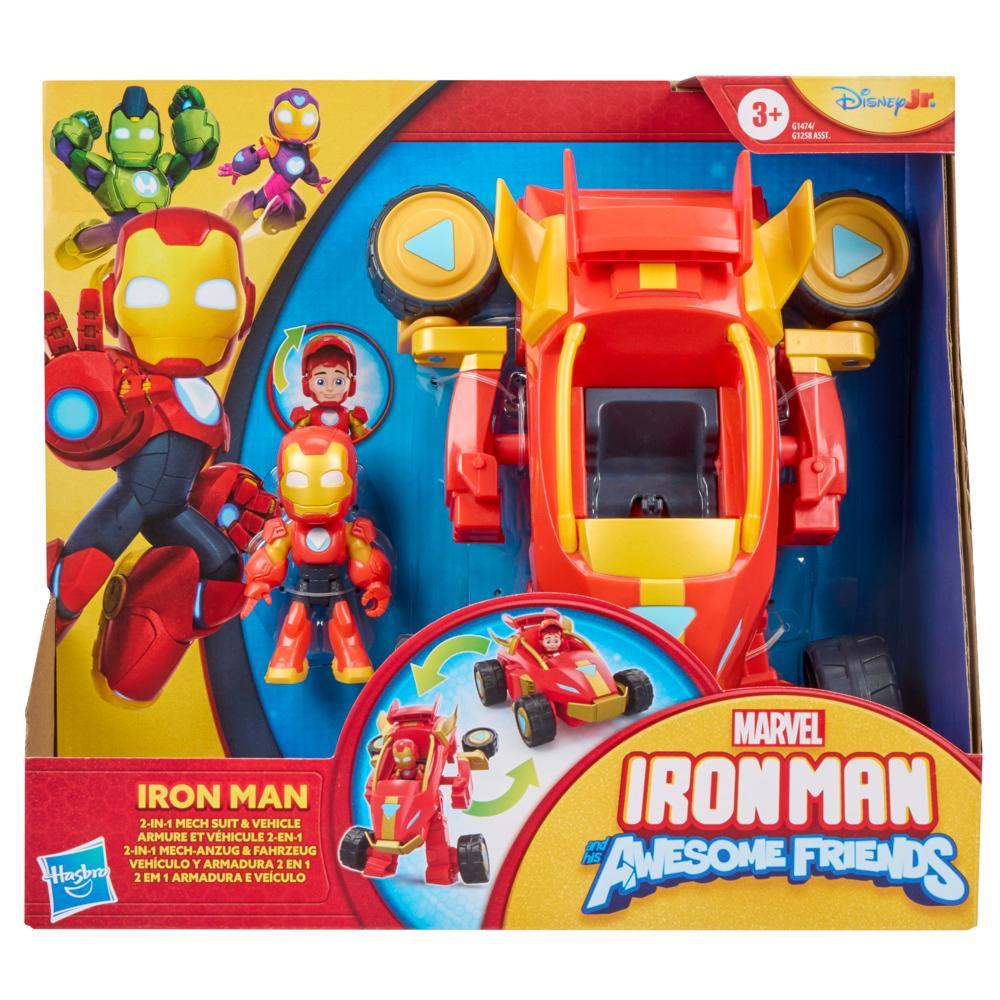 IRON MAN AND FRIENDS 2-IN-1 PLAYSET (ARMOR AND VEHICLE)
