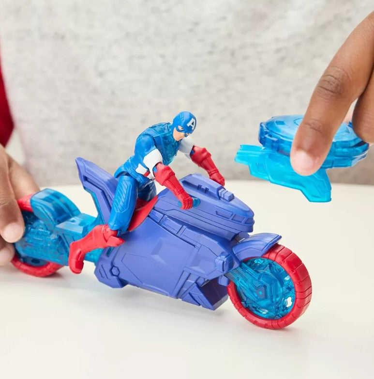 MARVEL AVENGERS - MOTO CAPITAINE AMERICA LANCE BOUCLIER (CAPTAIN AMERICA)