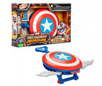 MARVEL MECH STRIKE MECHASAURS - BLASTER REDWING NERF DE CAPTAIN AMERICA 3 FLÉCHETTES