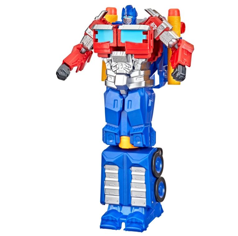 NERF BLASTER CONVERTIBLE 2 EN 1 - TRANSFORMERS OPTIMUS PRIME AVEC MODE FIGURINE DE 17,5 CM