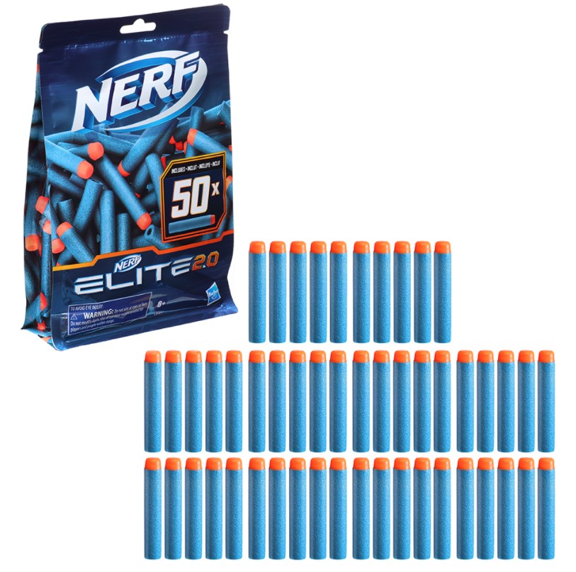 NERF ELITE 2.0 - RECHARGE DE 50 FLÉCHETTES EN MOUSSE