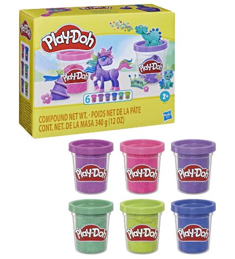 PLAY-DOH PÂTE À MODELER - COLLECTION SCINTILLANTE 6 POTS