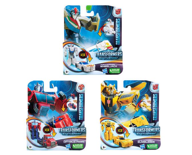 TRANSFORMERS - FIGURINES 1-STEP FLIP EARTHSPARK ASSORTIES
