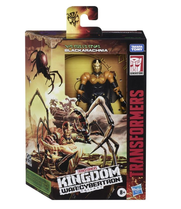 TRANSFORMERS GENERATIONS WAR FOR CYBERTRON KINGDOM - FIGURINE WFC-K5 BLACKARACHNIA DELUXE- ARAIGNÉE