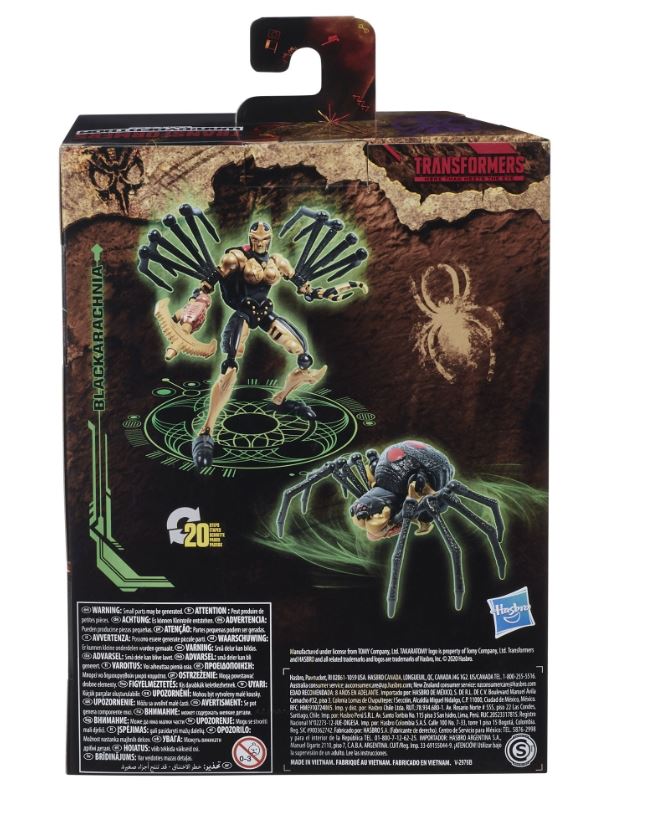 TRANSFORMERS GENERATIONS WAR FOR CYBERTRON KINGDOM - FIGURINE WFC-K5 BLACKARACHNIA DELUXE- ARAIGNÉE