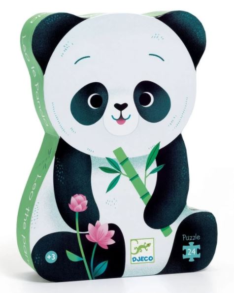DJECO CASSE-TÊTE 24 PIÈCES - LÉO LE PANDA (SILHOUETTE)
