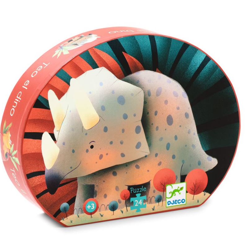 DJECO CASSE-TÊTE SILHOUETTE 24 PIÈCES - THÉO LE DINO #DJ07284