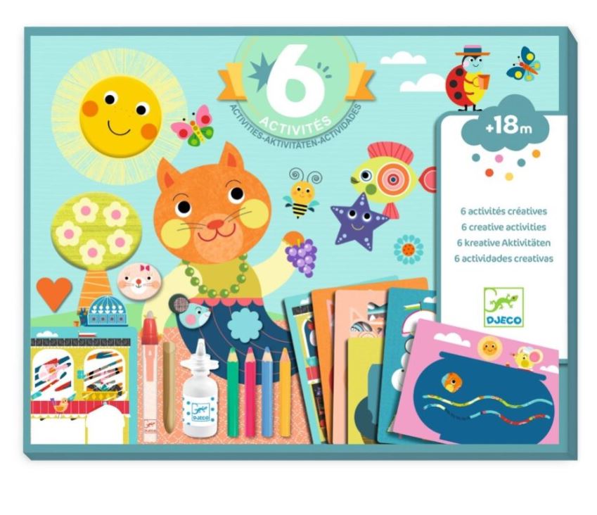 DJECO - MULTI-ACTIVITY SET - THE CAT AND HIS FRIENDS