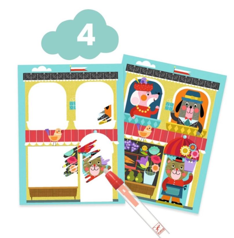 DJECO - MULTI-ACTIVITY SET - THE CAT AND HIS FRIENDS