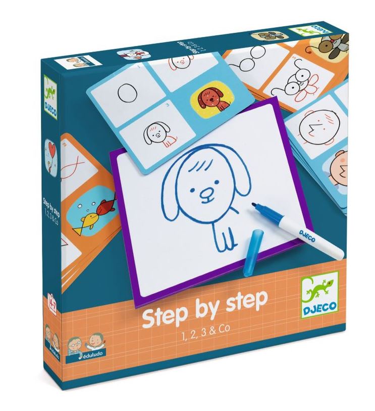 DJECO - COLORIAGE ÉTAPE PAR ÉTAPE 1, 2, 3 & CO (STEP BY STEP)