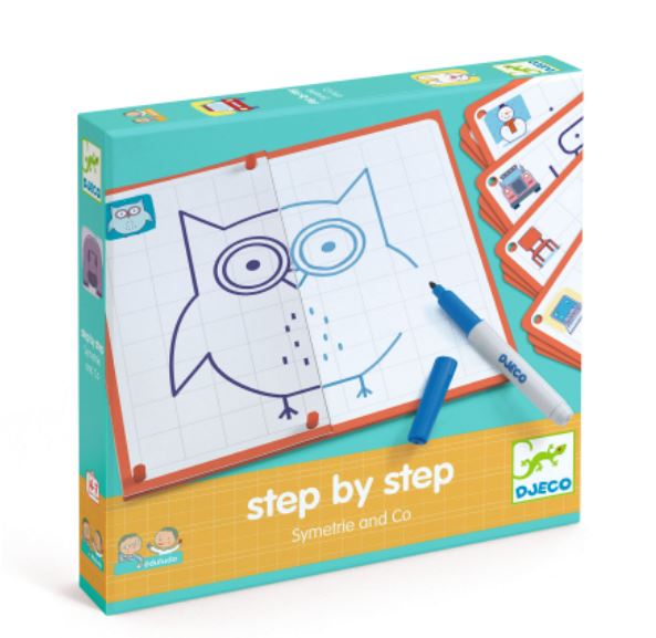 DJECO EDULUDO - COLORIAGE ÉTAPE PAR ÉTAPE SYMÉTRIE & CO (STEP BY STEP)