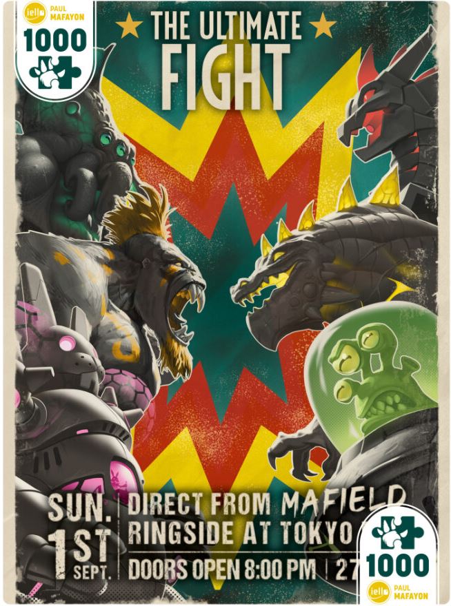 IELLO CASSE-TÊTE 1000 PIÈCES - UNIVERSE LE COMBAT ULTIME LES MONSTRES DE KING OF TOKYO (#14) #70130-002