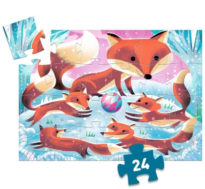 DJECO SILHOUETTE PUZZLE 24 PIECES - GINGER THE LITTLE FOX #DJ07285