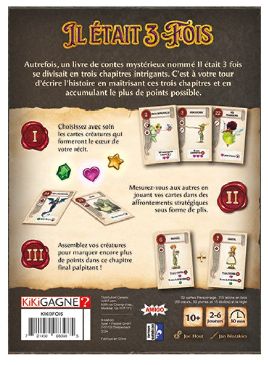 JEU IL ÉTAIT 3 FOIS - Version française