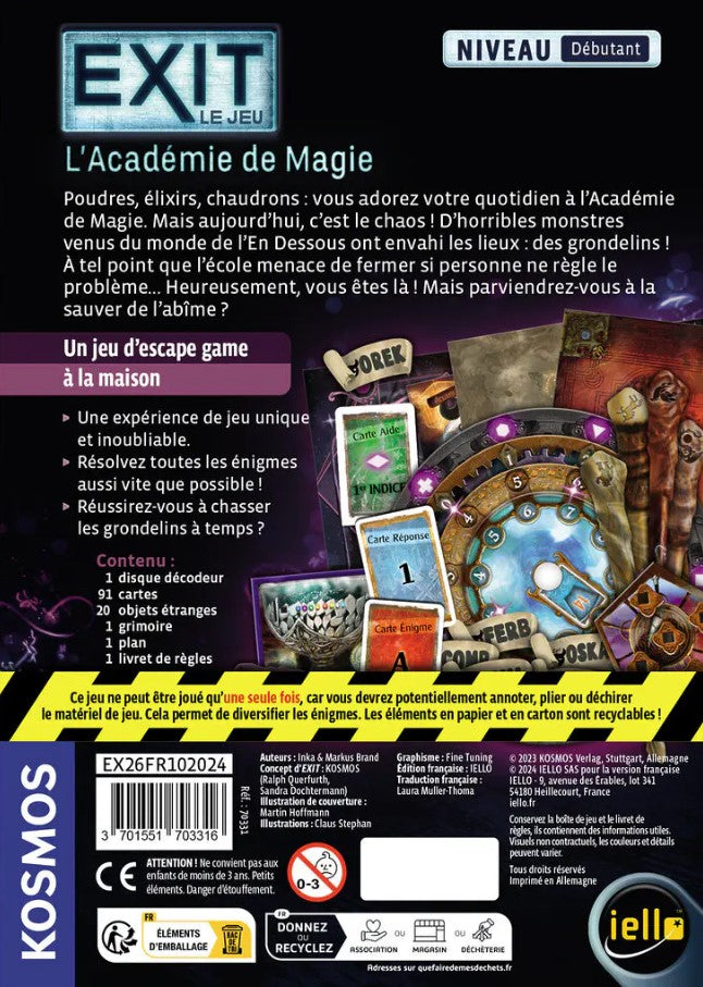 EXIT GAME - MAGIC ACADEMY - NOVICE LEVEL