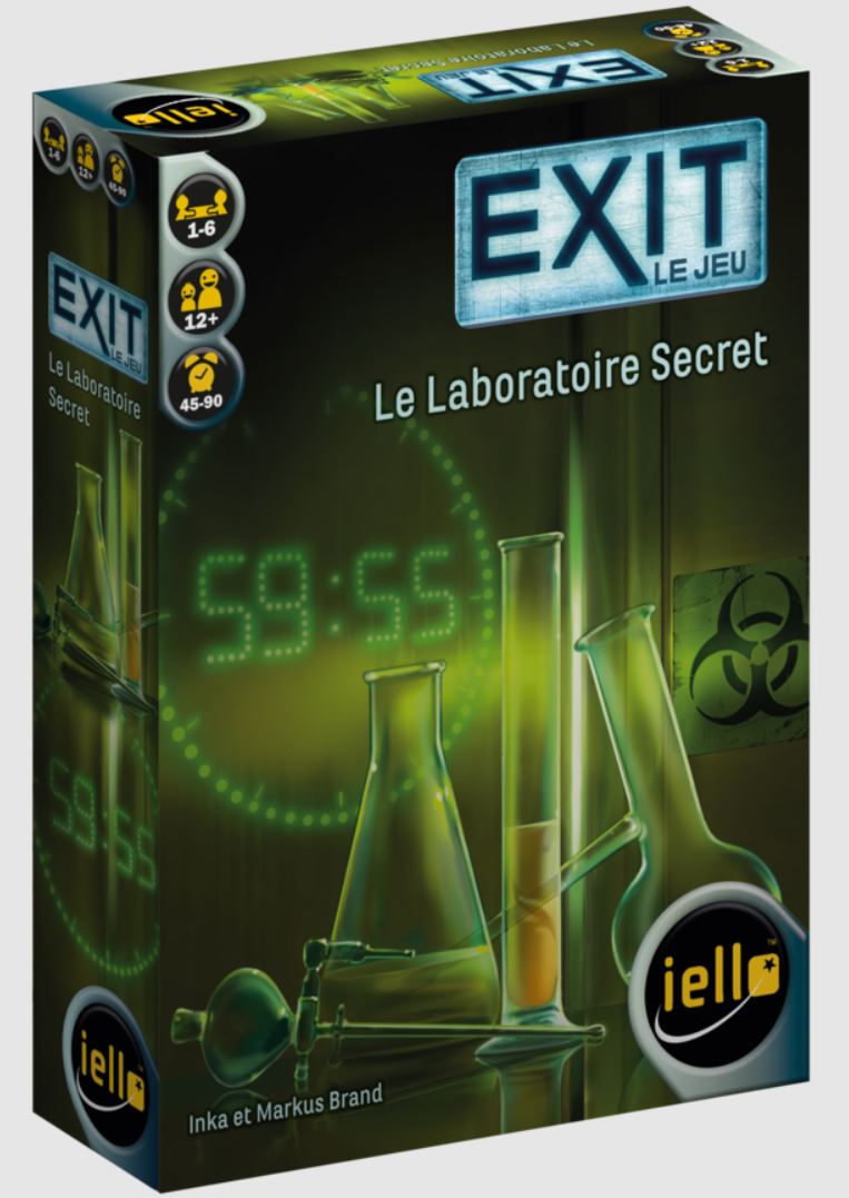 JEU EXIT - LE LABORATOIRE SECRET - NIVEAU CONFIRMÉ