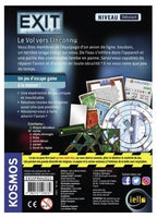JEU EXIT - LE VOL VERS L'INCONNU - NIVEAU DÉBUTANT - Version française