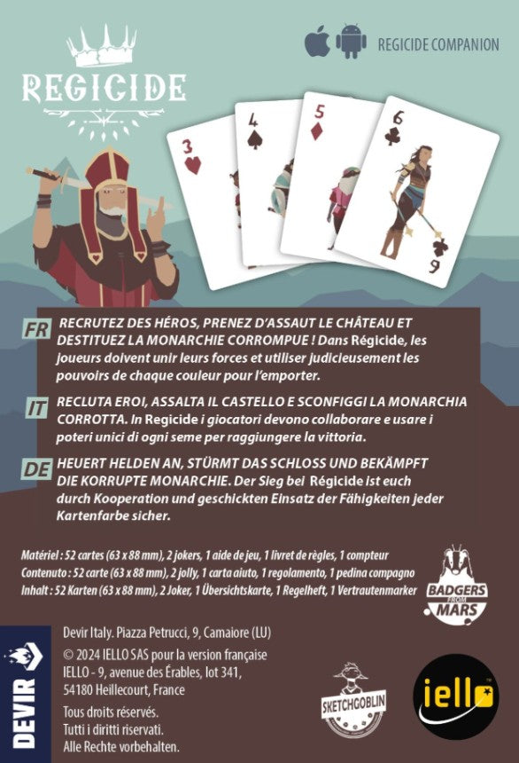 JEU REGICIDE