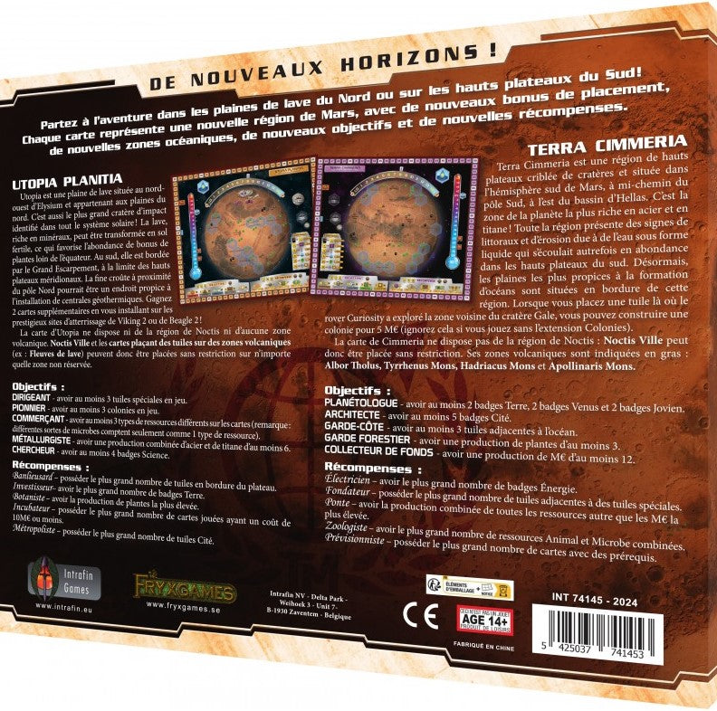 TERRAFORMING MARS GAME - EXPANSION: UTOPIA AND CIMMERIA MAPPACK (FR)