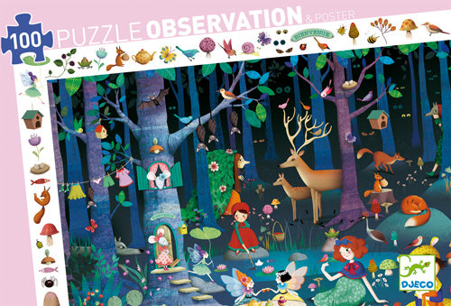 OBSERVATION 100-PIECE PUZZLE - ENCHANTED FOREST