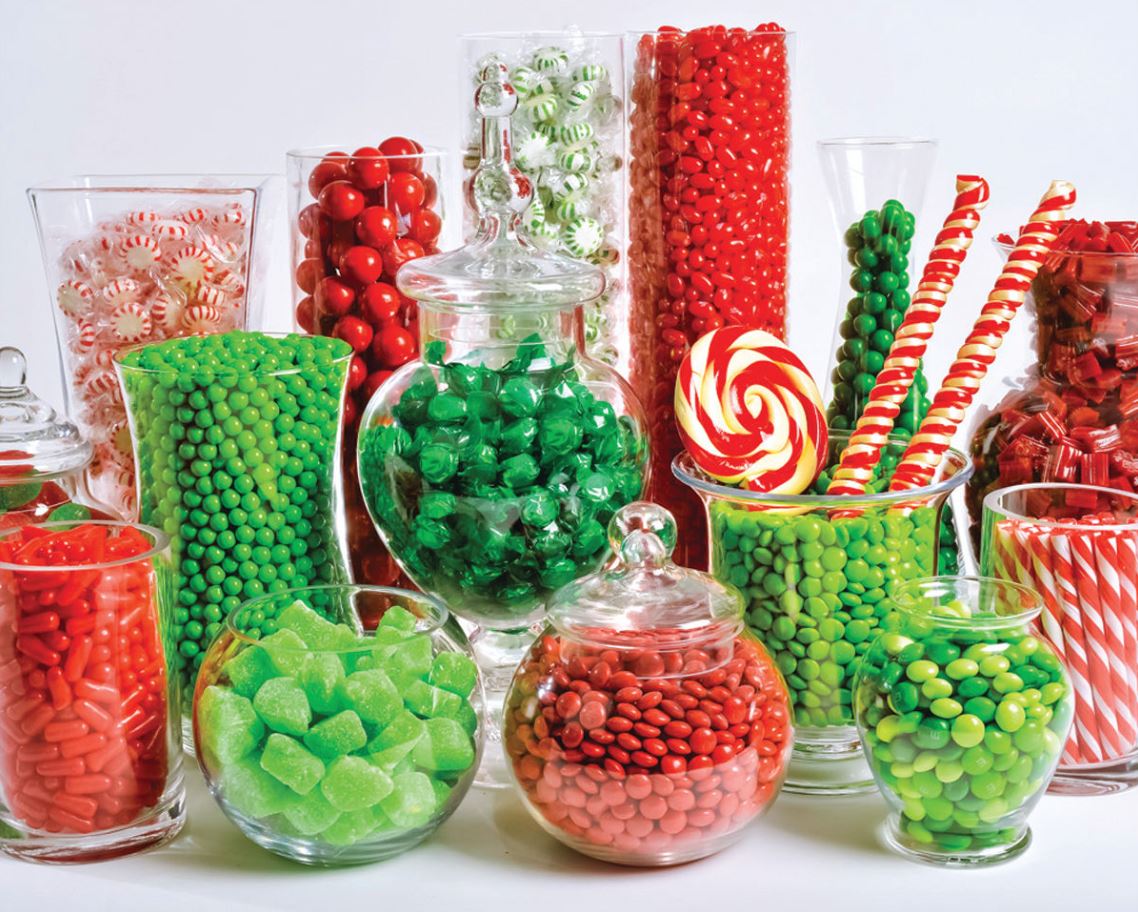 VERMONT CHRISTMAS COMPANY CASSE-TÊTE 1000 PIÈCES - BUFFET DE BONBONS DE NOËL #VC131