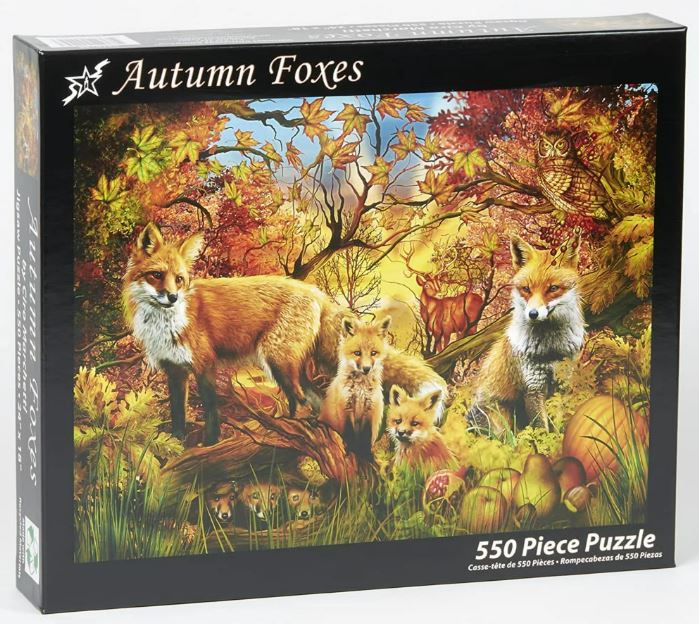 VERMONT CHRISTMAS COMPANY CASSE-TÊTE 550 PIÈCES - RENARDS D'AUTOMNE #VC1182