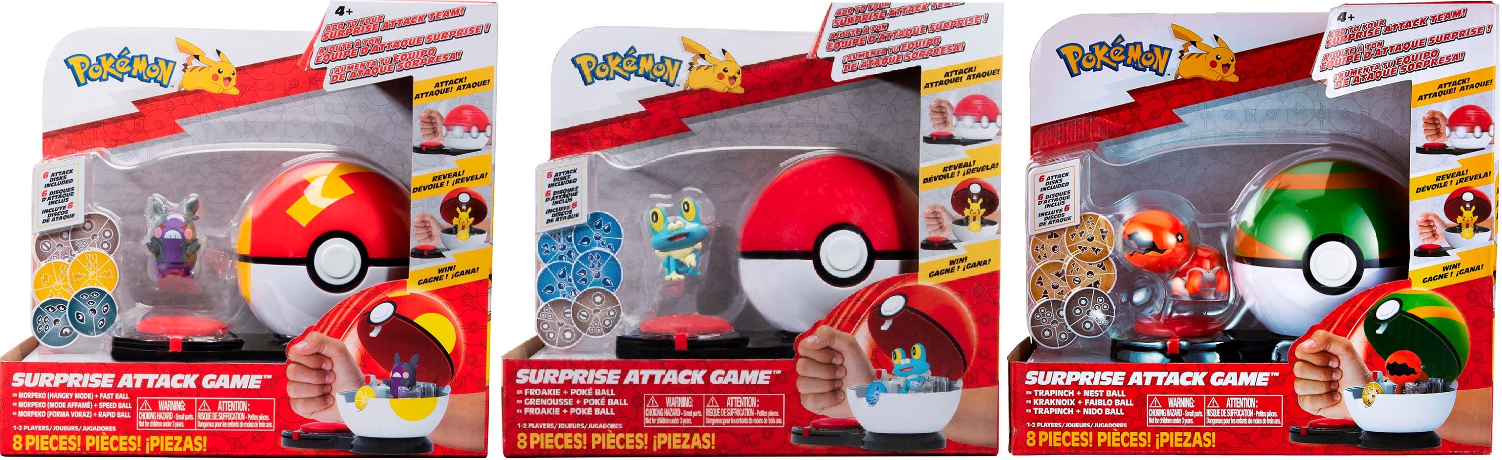 JEU POKEMON ATTAQUE SURPRISE - PAQUETS INDIVIDUELS