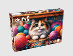 DELFY CASSE-TÊTE 1000 PIÈCES - DU DUVET PARMI LES FILS (FUZZ AMONG THREADS) #DE-25011