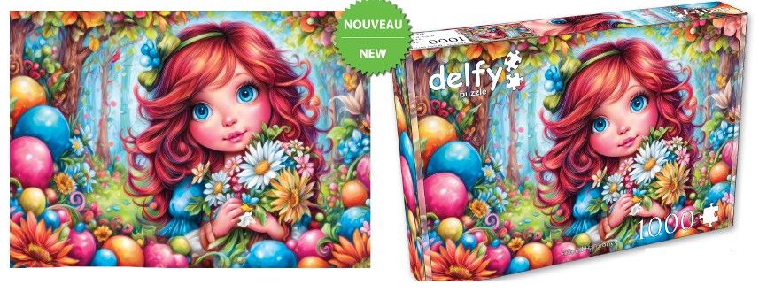 DELFY CASSE-TÊTE 1000 PIÈCES - HARMONIE FLORALE (FLORAL HARMONY) #DE-26007