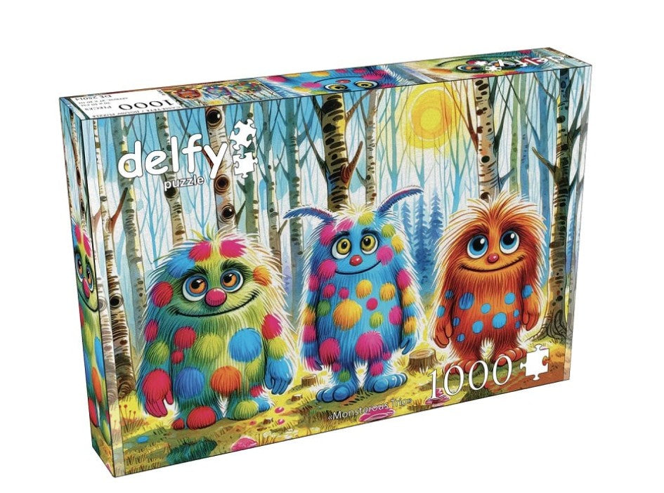 DELFY JIGSAW PUZZLE 1000 PIECES - MONSTROUS TRIO #DE-25014