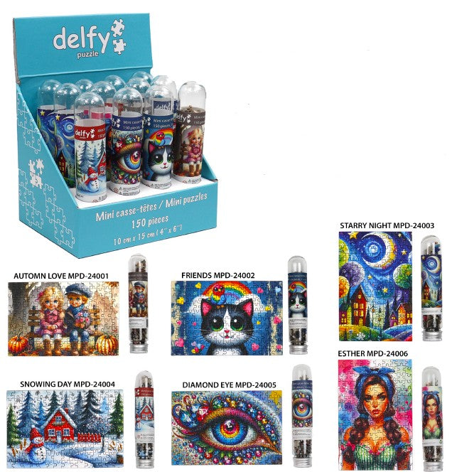 DELFY - MINI CASSE-TÊTE 150 PIÈCES ASSORTIMENT 1