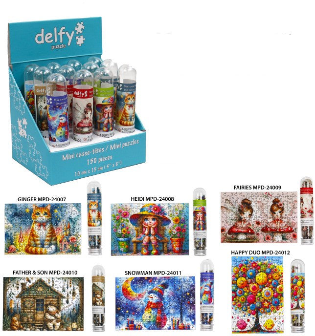 DELFY - MINI CASSE-TÊTE 150 PIÈCES ASSORTIMENT 2
