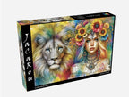JACAROU CASSE-TÊTE 1000 PIÈCES - BEAUTÉ ET RUGISSEMENT (LION) #JP-ROAR1000