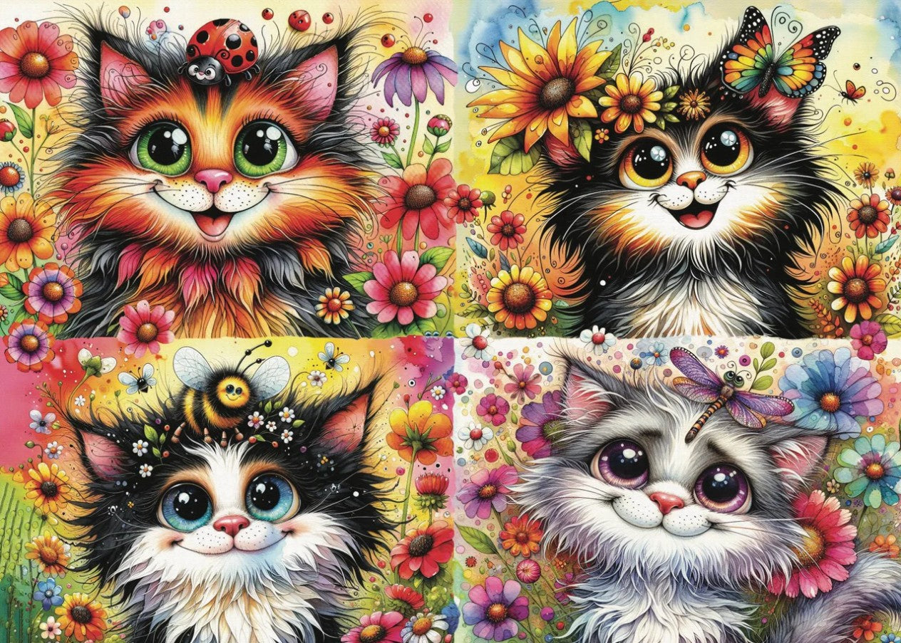JACAROU CASSE-TÊTE 1000 PIÈCES - LA BRIGADE CHAT-TITUDE (CAT-TITUDE SQUAD) #JP-SQUA1000