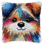 JACAROU - HOUSSE DE COUSSIN PETIT CHIEN (LITTLE DOG) - POINTS NOUÉS