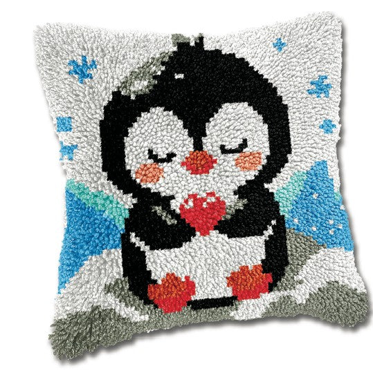 JACAROU - PENGUIN CUSHION COVER - KNOTTED DOTS