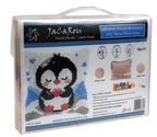 JACAROU - PENGUIN CUSHION COVER - KNOTTED DOTS