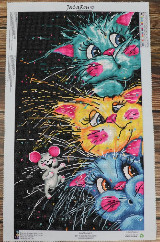 JACAROU - LITTLE RASCALS 40CM X 70CM - DIAMOND DOTZ