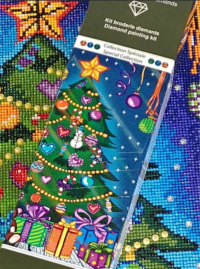 JACAROU - MON BEAU SAPIN 40CM X 50CM - DIAMOND DOTZ