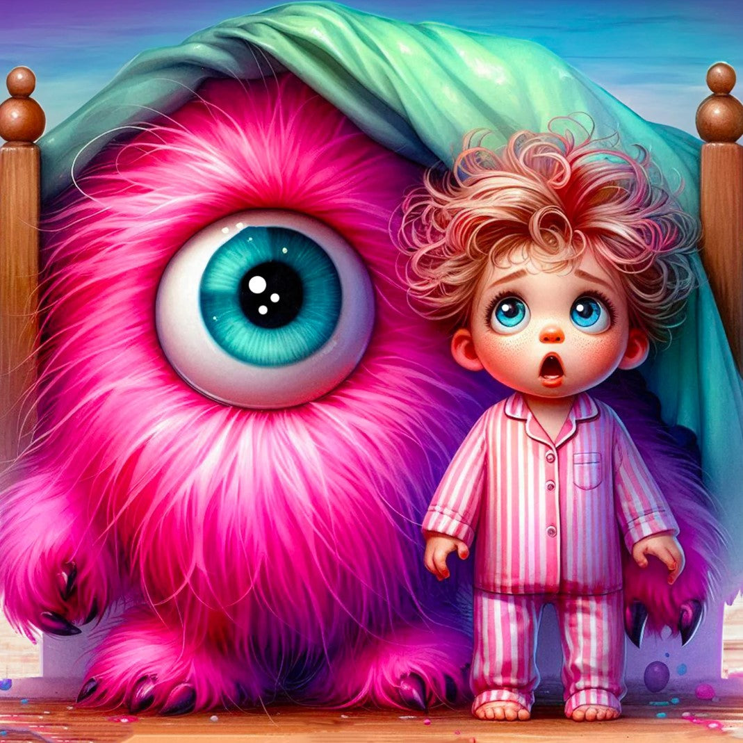 JACAROU - MY PINK MONSTER 40CM X 40CM - DIAMOND DOTZ