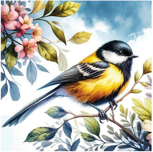 JACAROU - OISEAU ORIOLE 40 CM X 40 CM (15,75" X 15,75") - DIAMOND DOTZ
