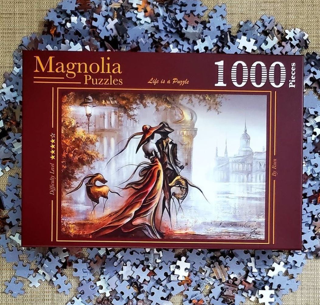 MAGNOLIA JIGSAW PUZZLE 1000 PIECES - BLIND DATE - ARTIST RAEN #2317