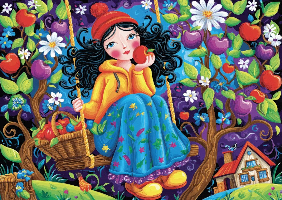 NOVIA CASSE-TÊTE 1000 PIÈCES - BALANÇOIRE SOUS LE POMMIER (BREEZY APPLE SWING) #JP-SWIN1000