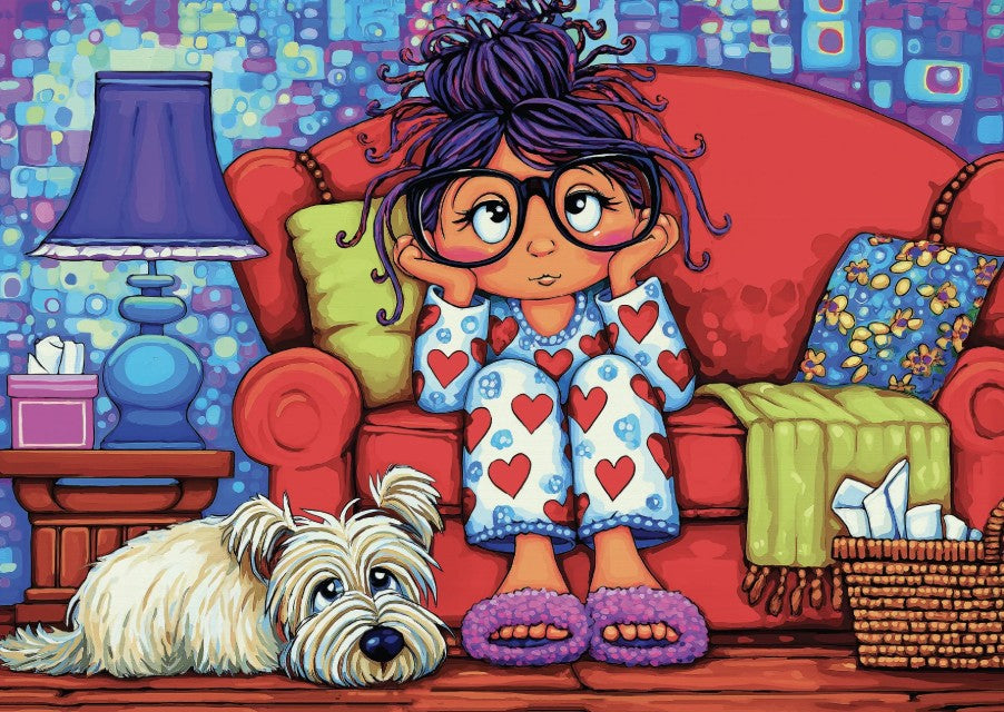 NOVIA CASSE-TÊTE 1000 PIÈCES - COMPAGNON CHIOT EN PYJAMA (PAJAMA PUP PAL) #JP-PAJA1000
